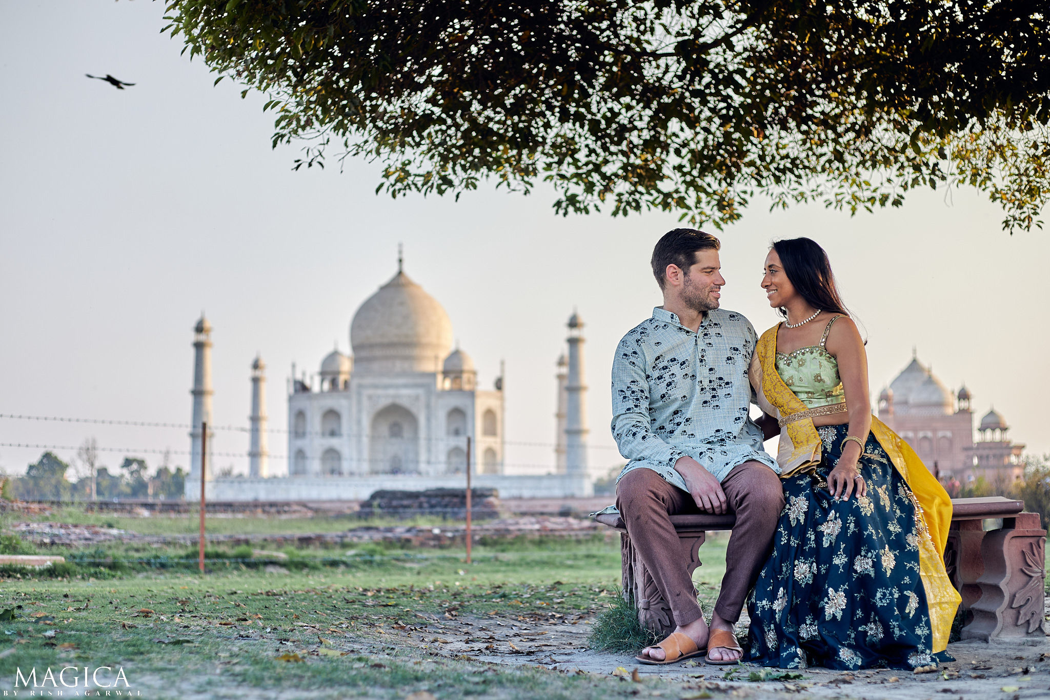 Pre Wedding Photo Shoot at Taj Mahal Agra India